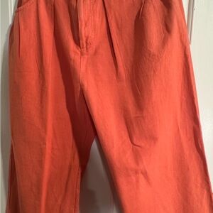 Free People Orange Wide Leg Pants 6